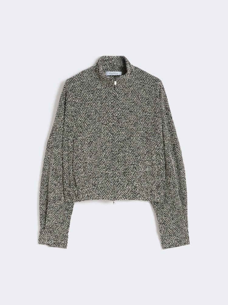 [カティア] ブークレ ジャージー ボンバー ジャケット - BLACK - Max Mara