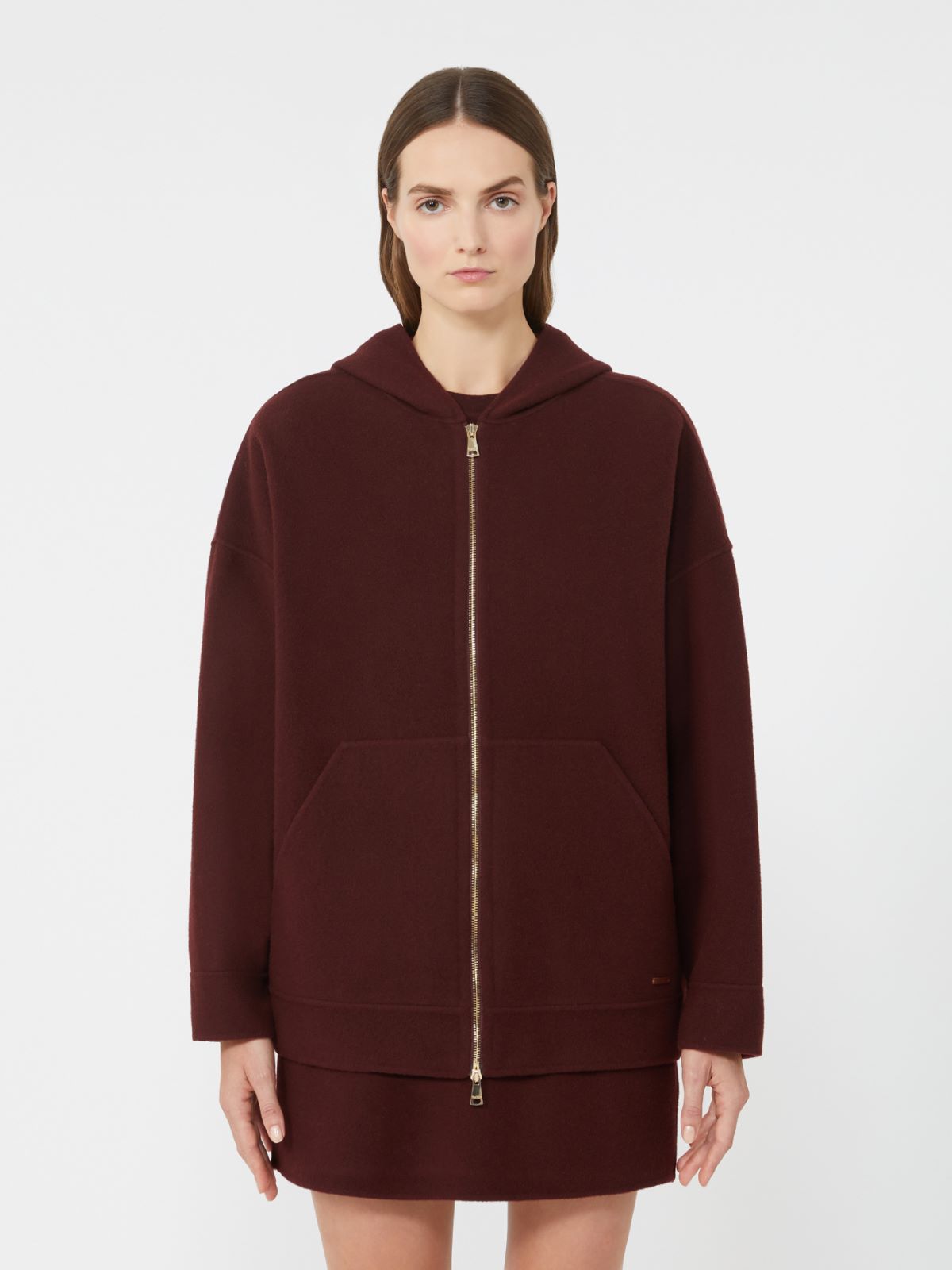 Oversized wool and cashmere sweatshirt - CHERRY - Max Mara - 2
