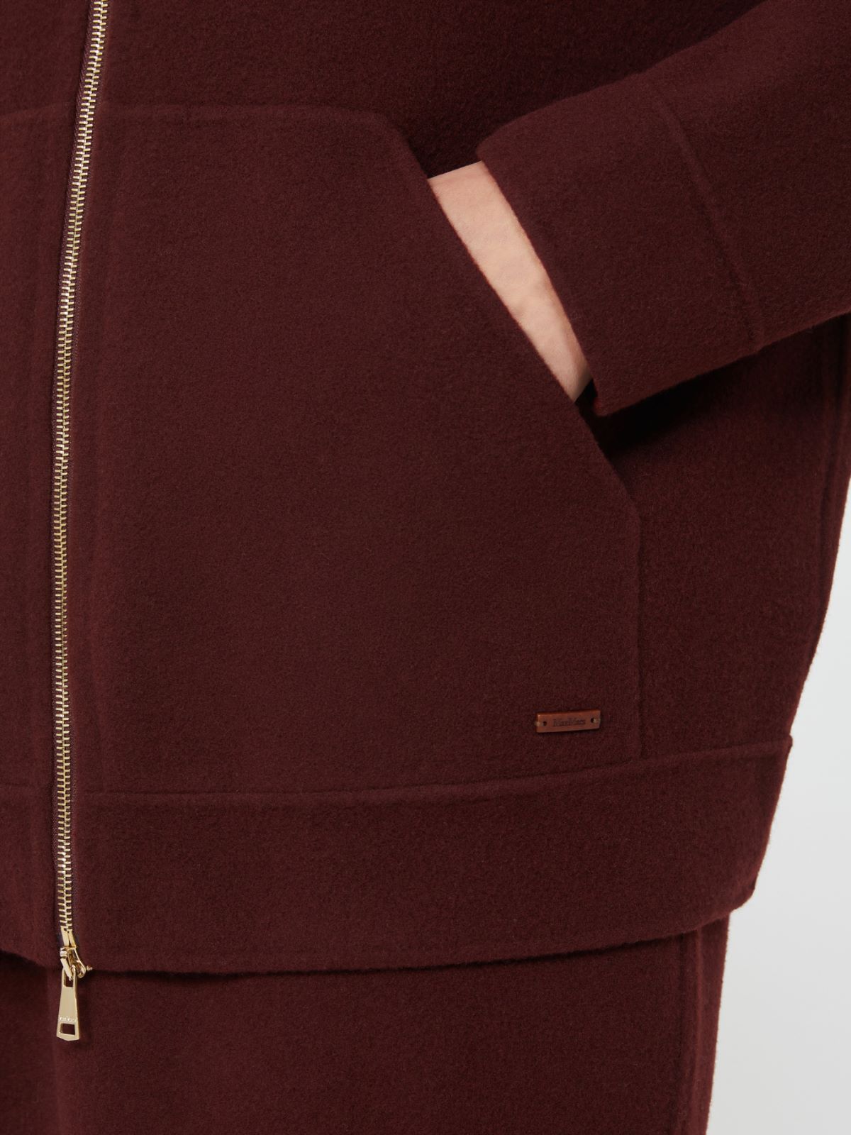 Oversized wool and cashmere sweatshirt - CHERRY - Max Mara - 5