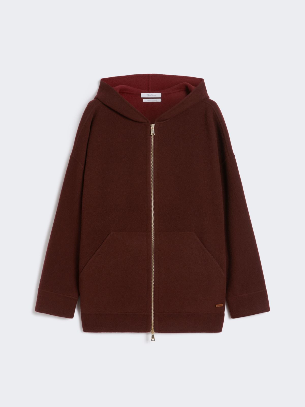 Oversized wool and cashmere sweatshirt - CHERRY - Max Mara - 10
