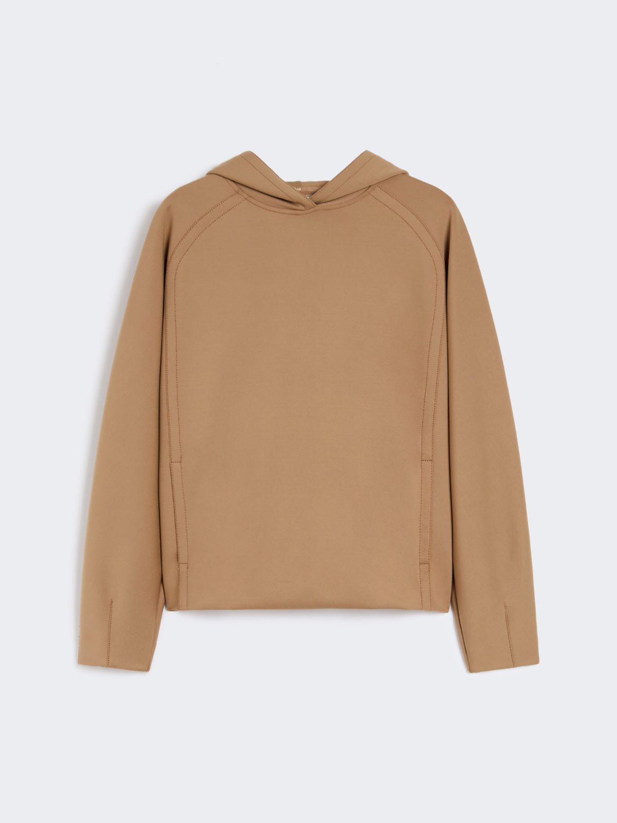 Jersey hooded sweatshirt - HAZELNUT BROWN - Max Mara - 8