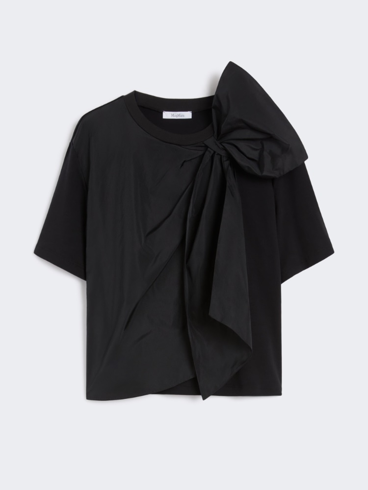 コッレ] コットン ジャージー Tシャツ, black | 