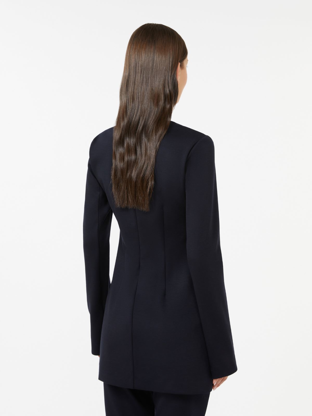Gabardine and jersey dress - ULTRAMARINE - Max Mara - 3
