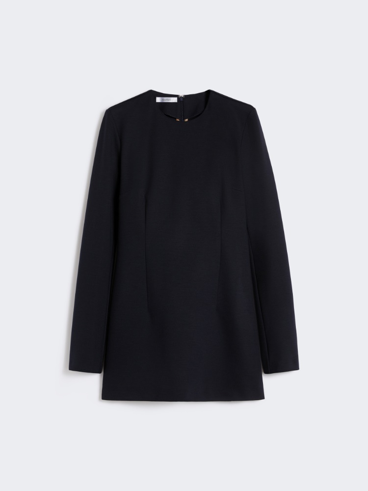 Gabardine and jersey dress - ULTRAMARINE - Max Mara