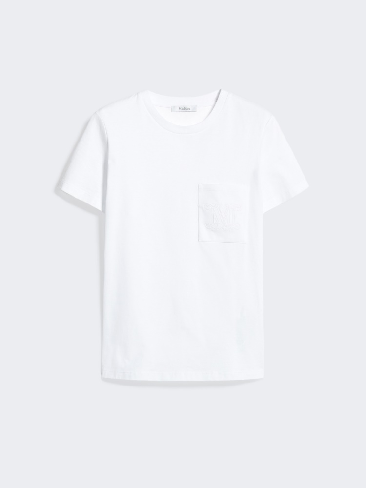 Cotton jersey T-shirt, optical white | 