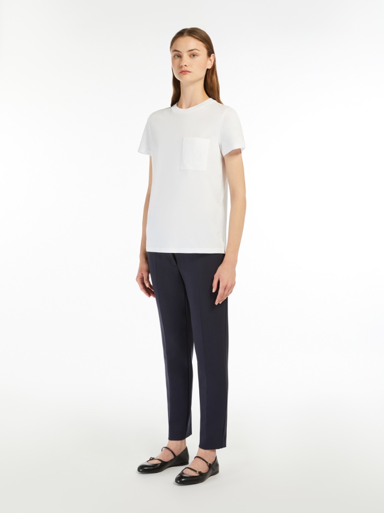 파파이아 코튼 티셔츠 - OPTICAL WHITE - Max Mara