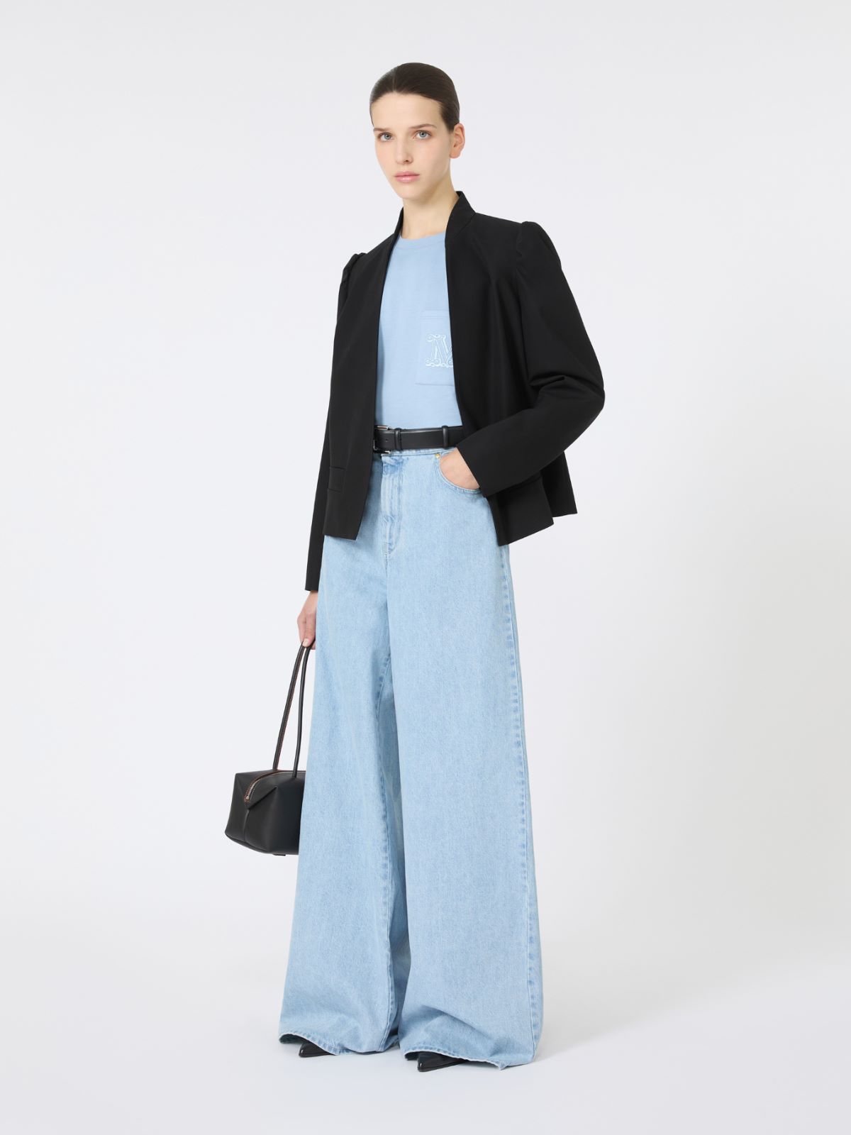 Cotton jersey T-shirt + LIGHT BLUE - Max Mara