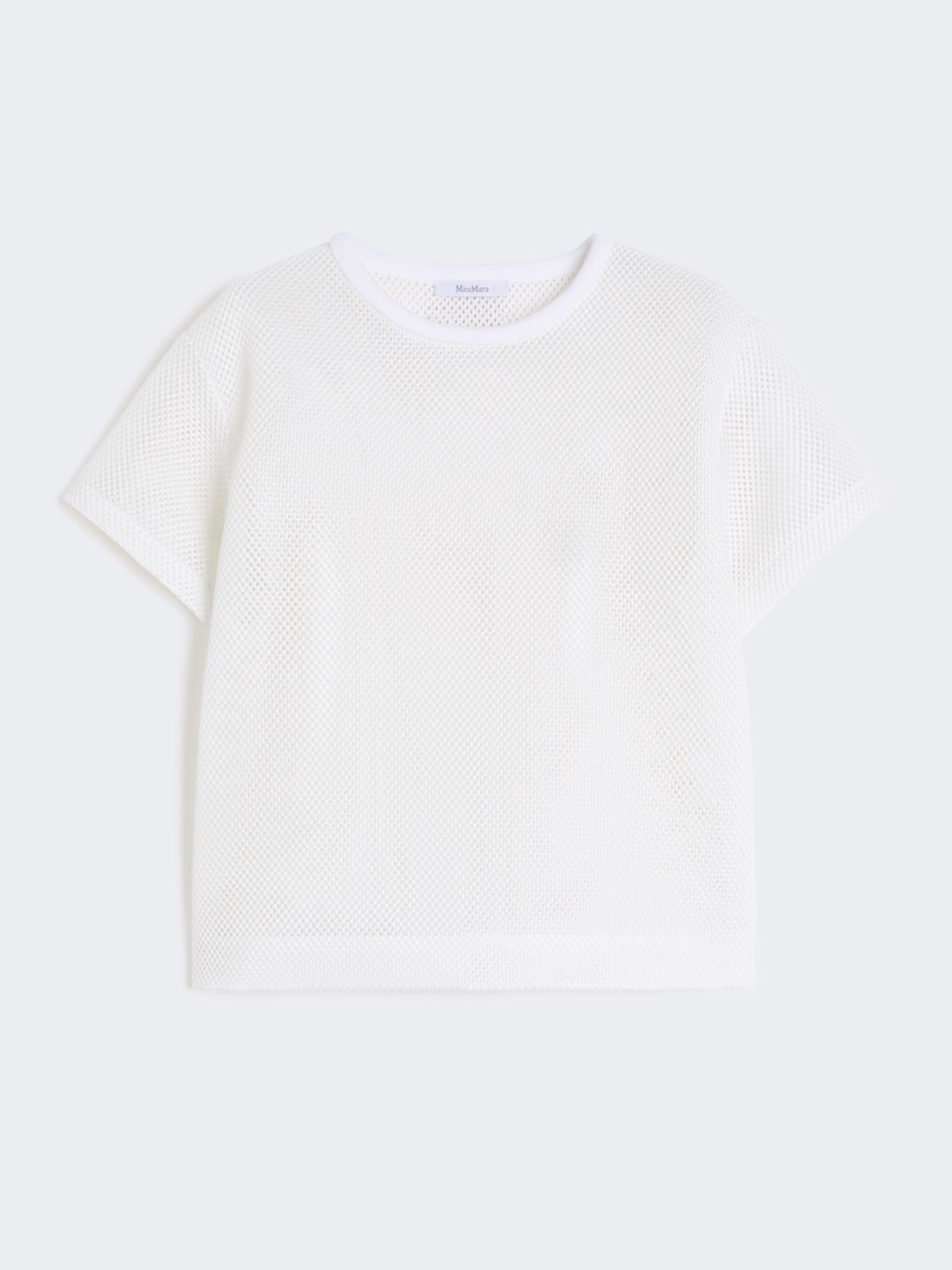 T-Shirt aus Funktionsmesh - WEISS - Max Mara - 9