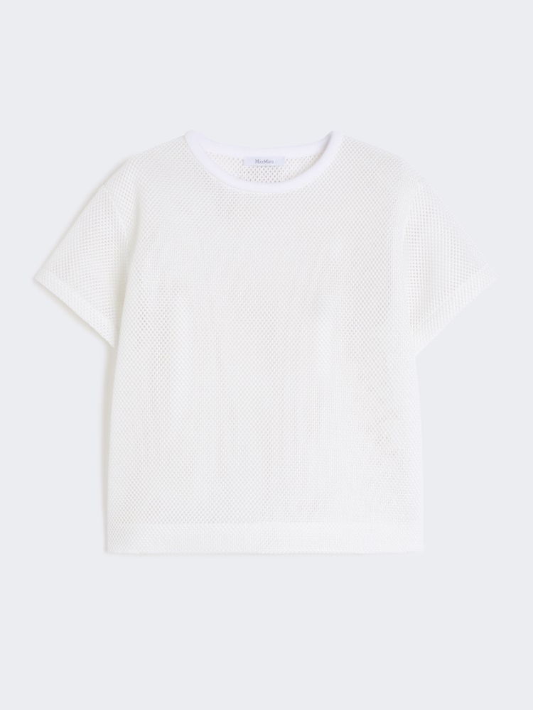 Technical-mesh T-shirt - WHITE - Max Mara
