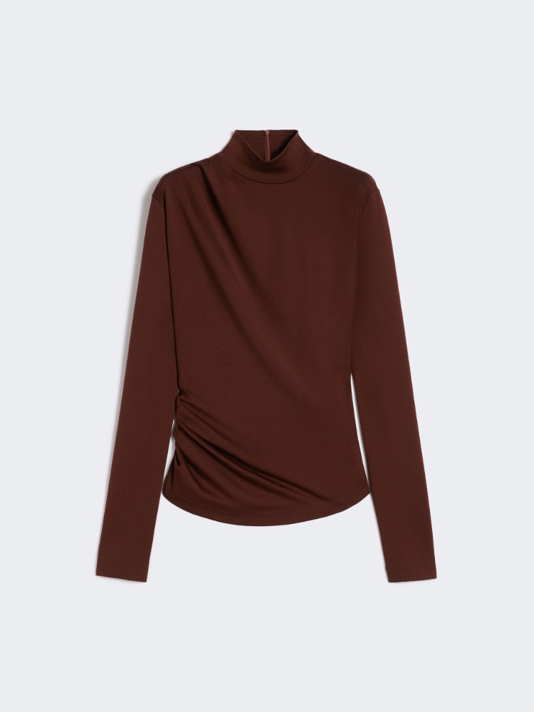 Wool jersey top - CHERRY - Max Mara