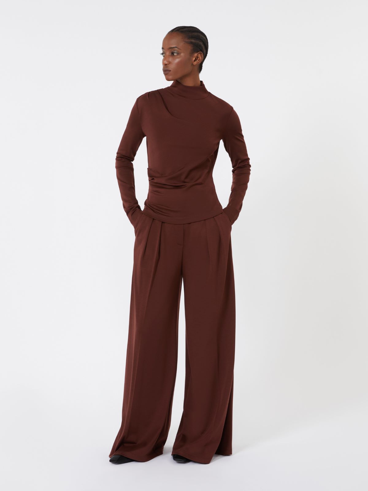 Wool jersey top - CHERRY - Max Mara