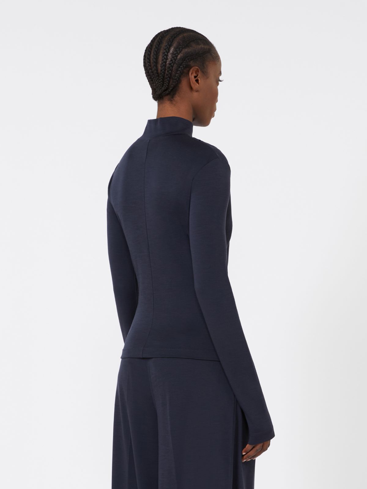 Wool jersey top - ULTRAMARINE - Max Mara - 3