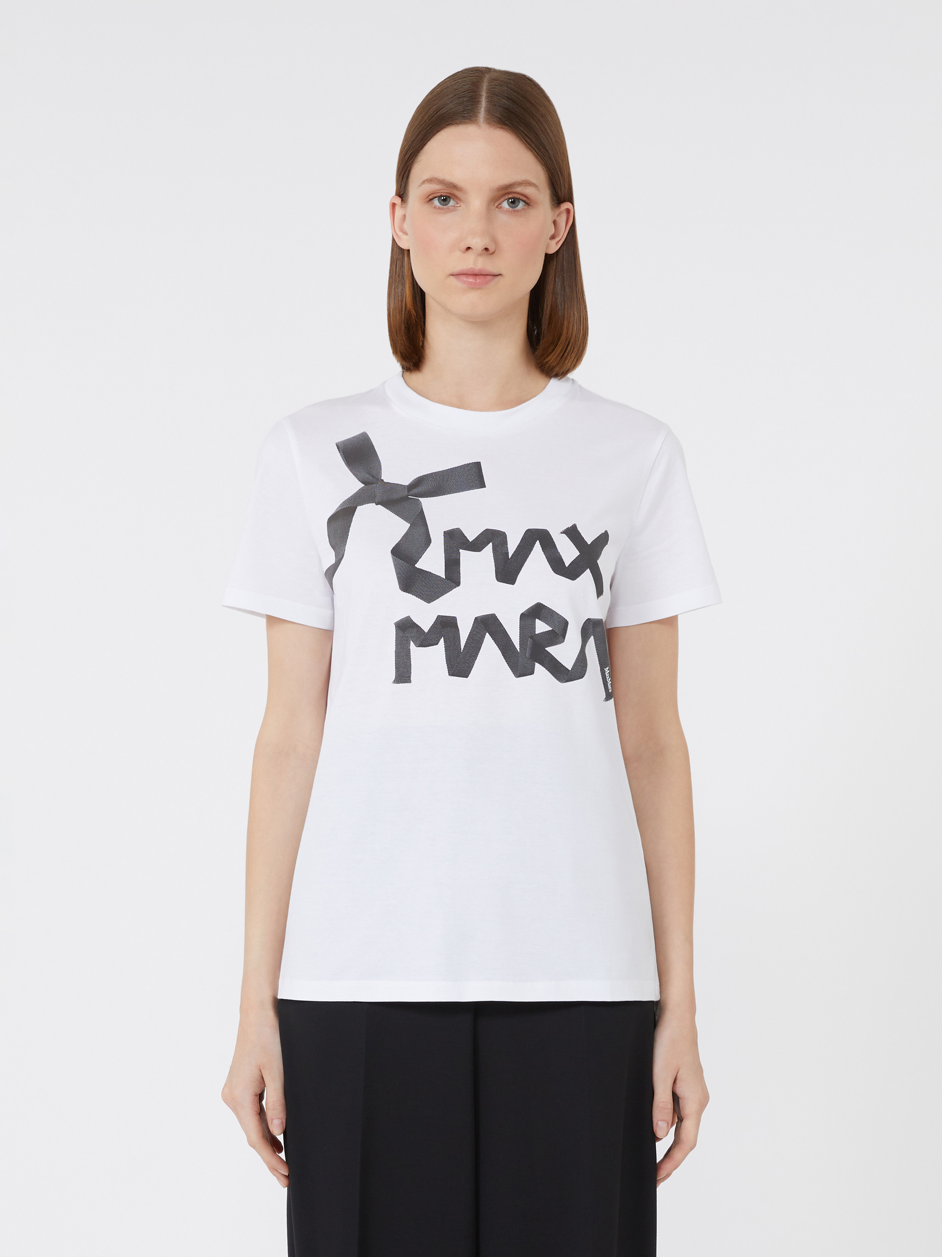 칼초 코튼 티셔츠 - WHITE - Max Mara - 2