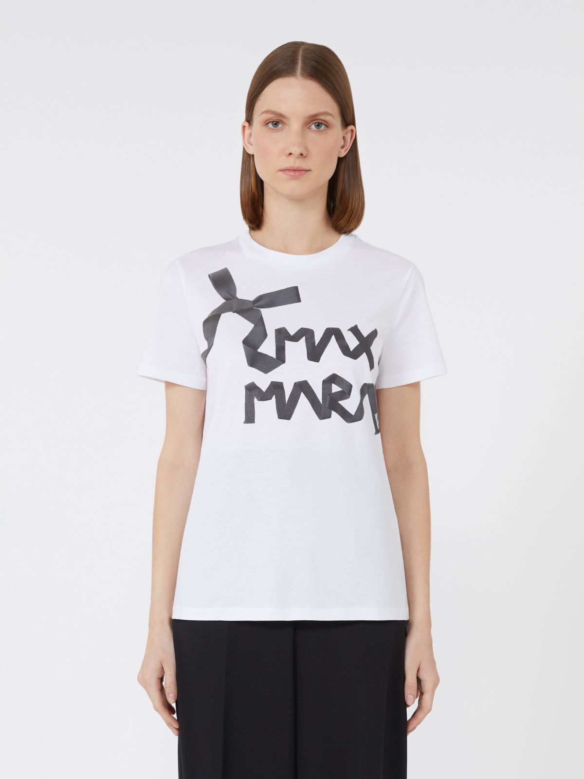 칼초 코튼 티셔츠 - WHITE - Max Mara - 4