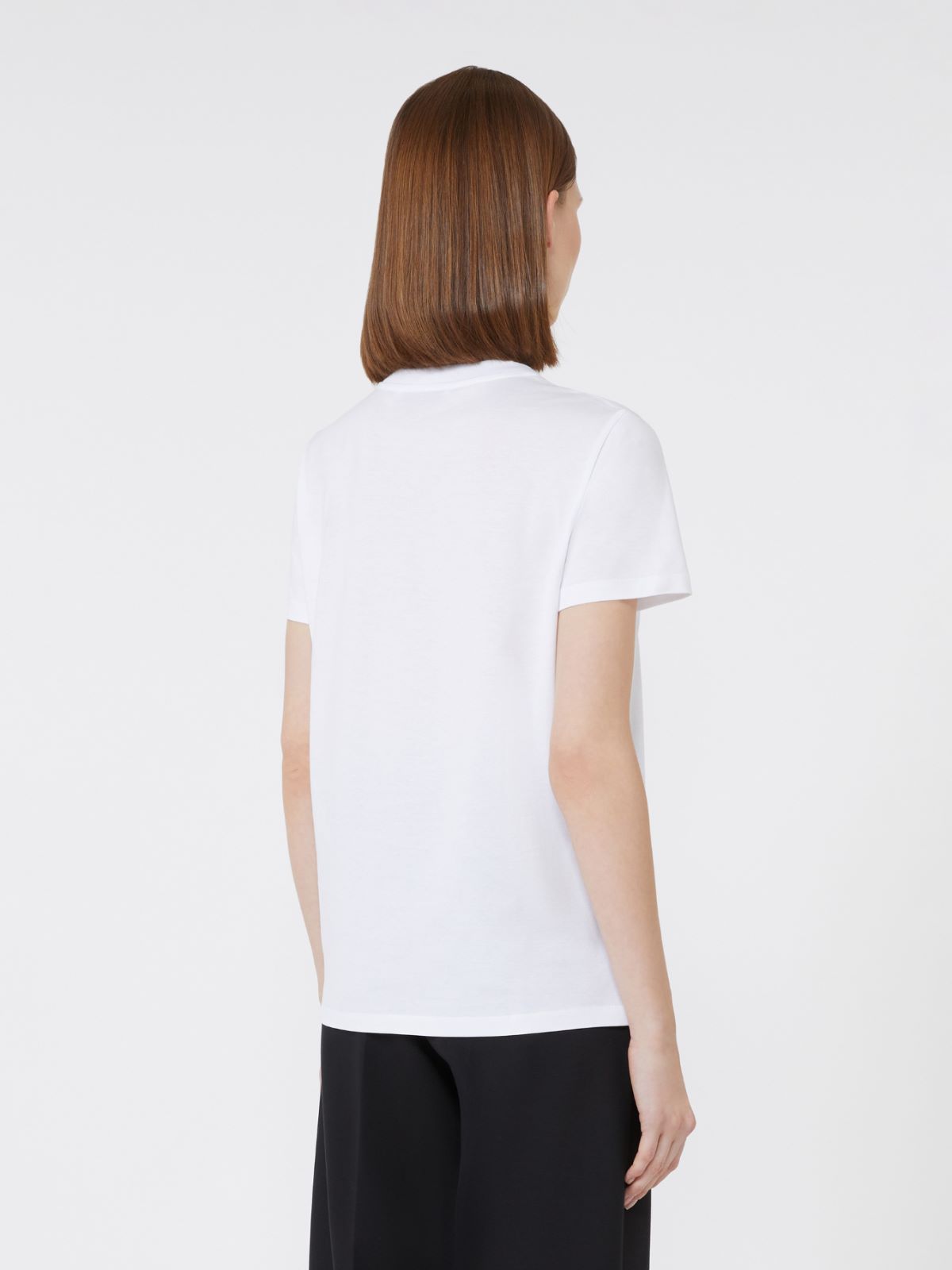 칼초 코튼 티셔츠 - WHITE - Max Mara - 4