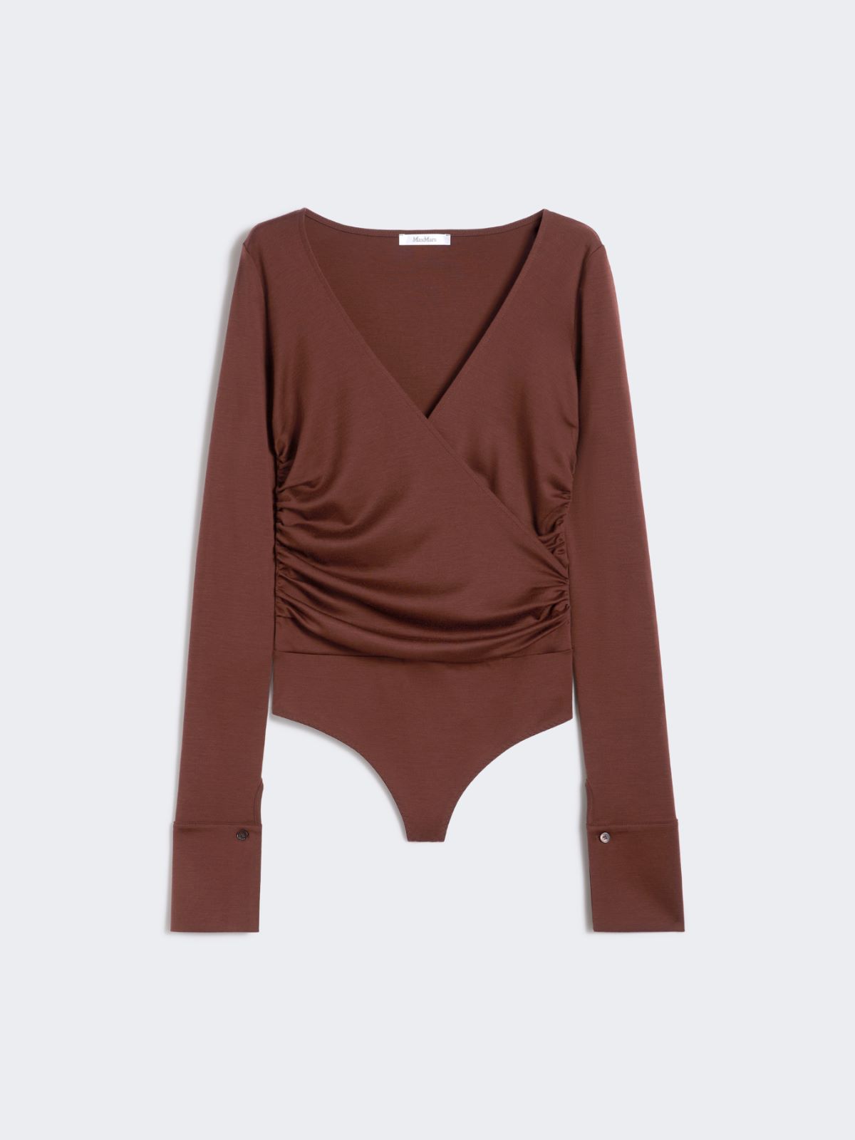 Body in jersey di lana - CILIEGIA - Max Mara - 9