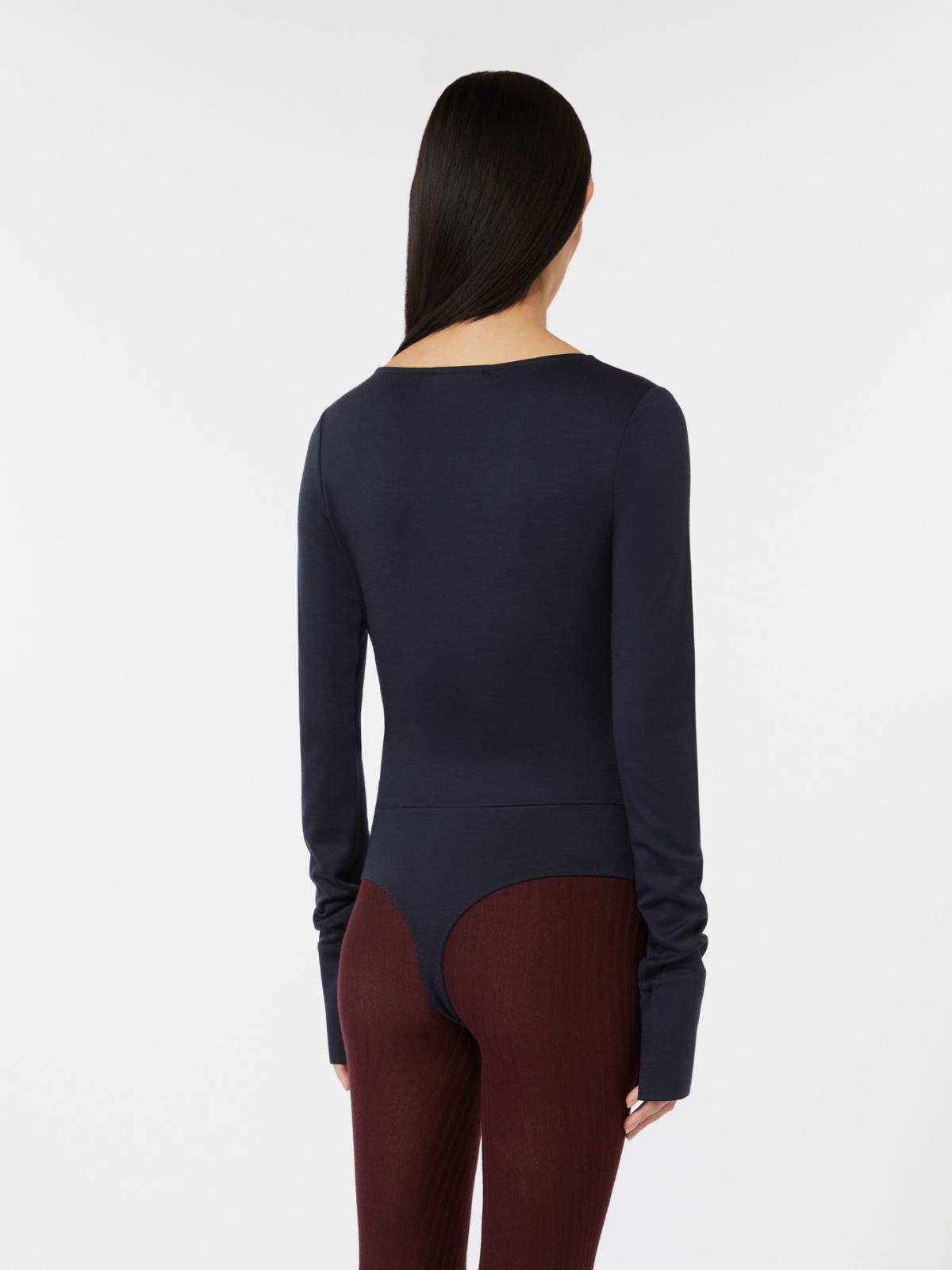 Wool jersey bodysuit - ULTRAMARINE - Max Mara - 3