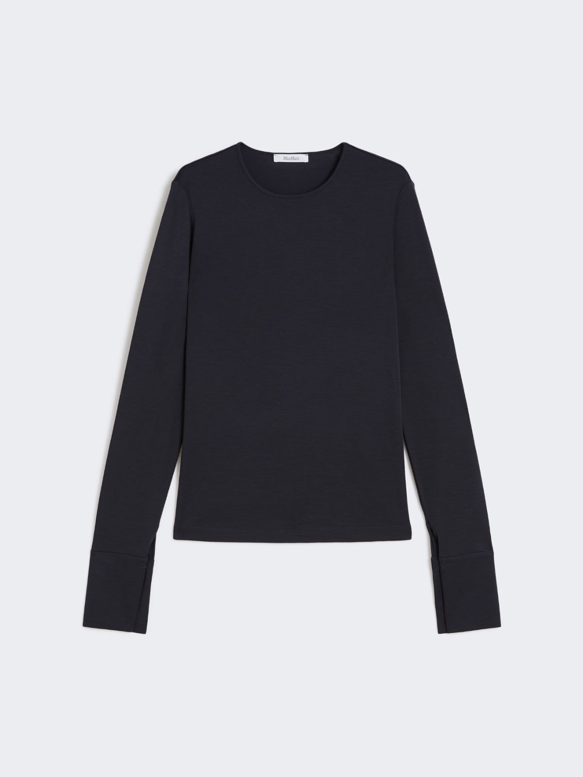 Wool jersey T-shirt - ULTRAMARINE - Max Mara - 8