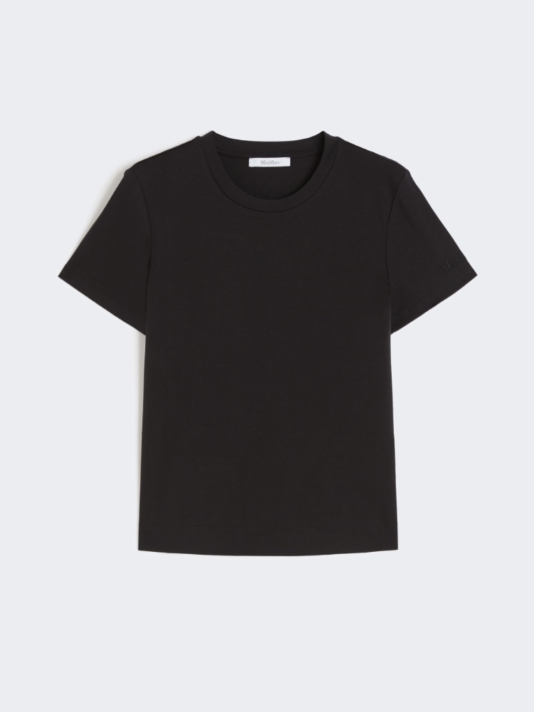 Cotton T-shirt - BLACK - Max Mara
