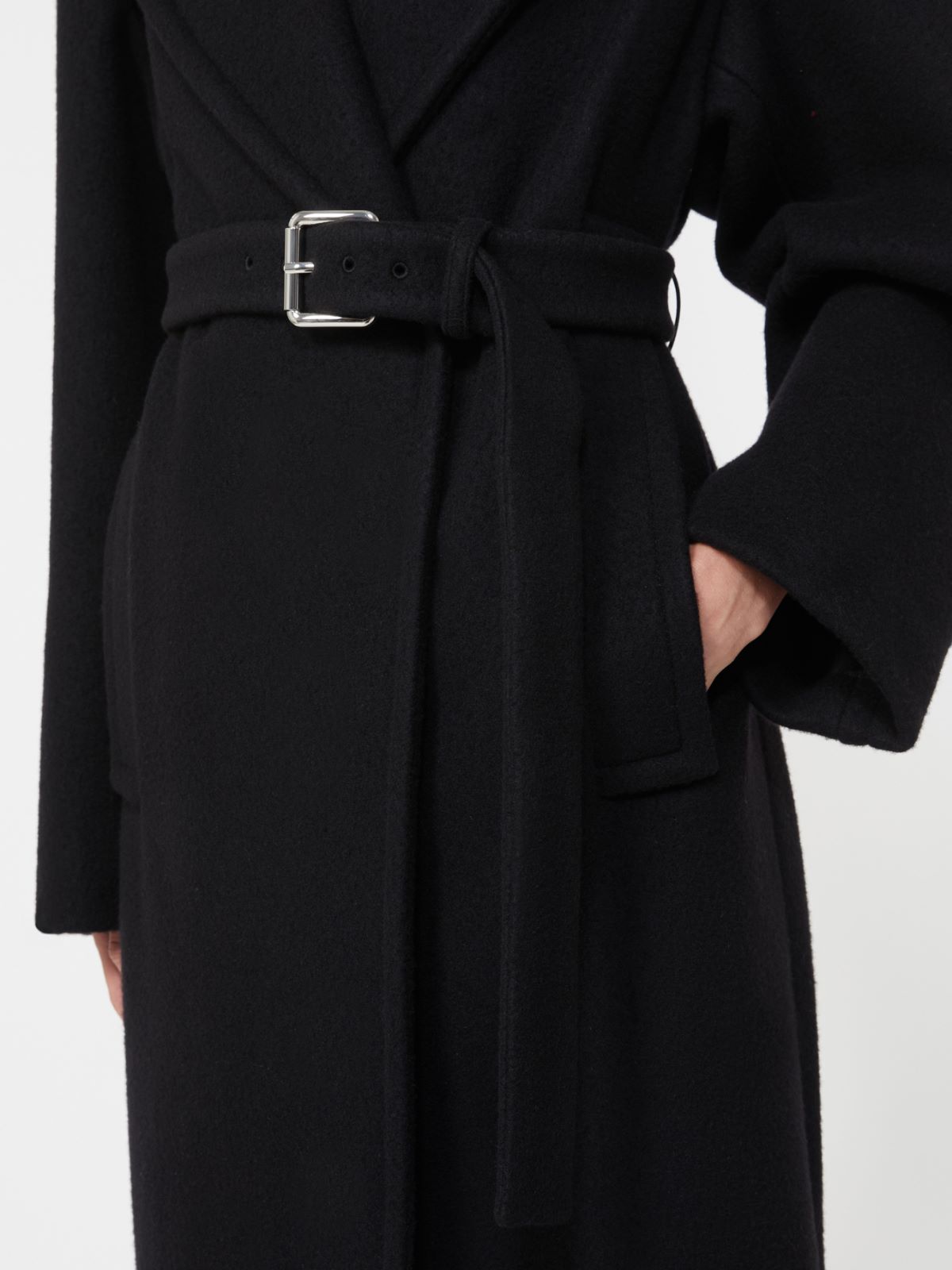 Double-sided pure wool coat - BLACK - Max Mara - 10