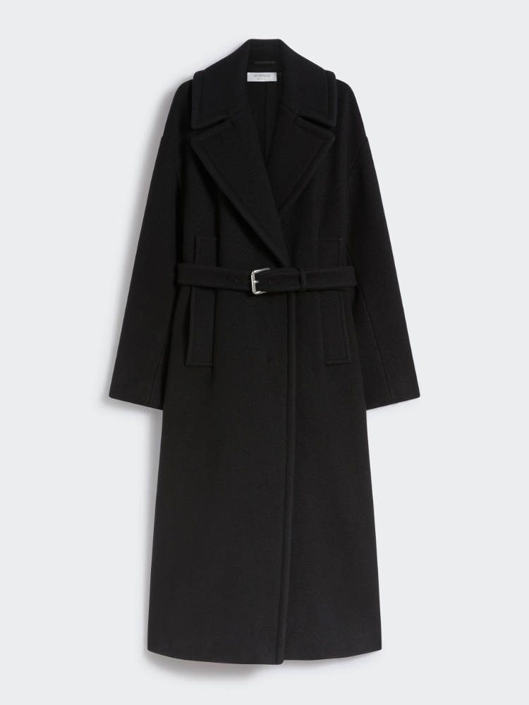 Double-sided pure wool coat - BLACK - Max Mara