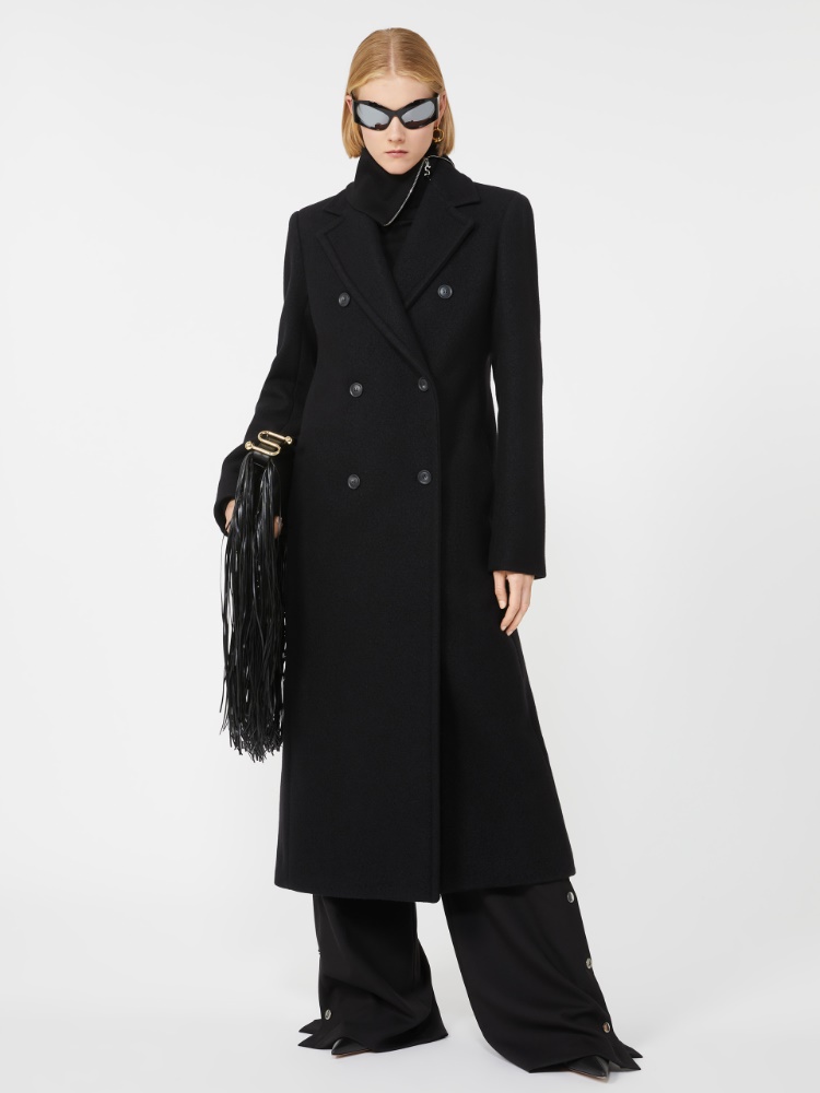 Double-breasted coat - BLACK - Max Mara
