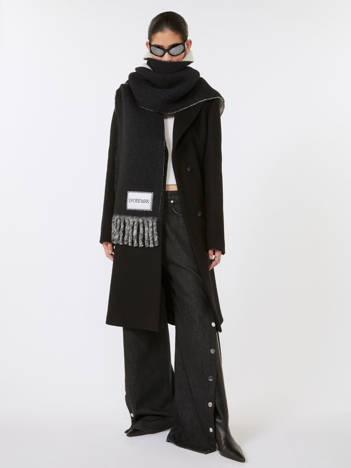 Double-sided fabric coat - BLACK - Max Mara