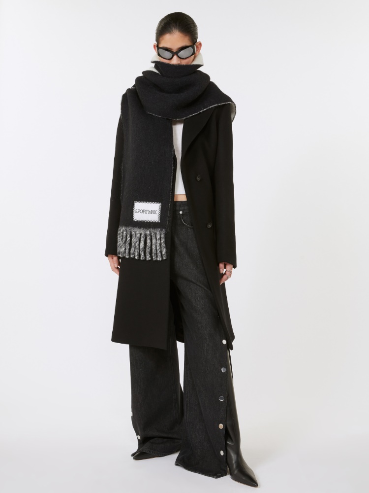 Double-sided fabric coat - BLACK - Max Mara