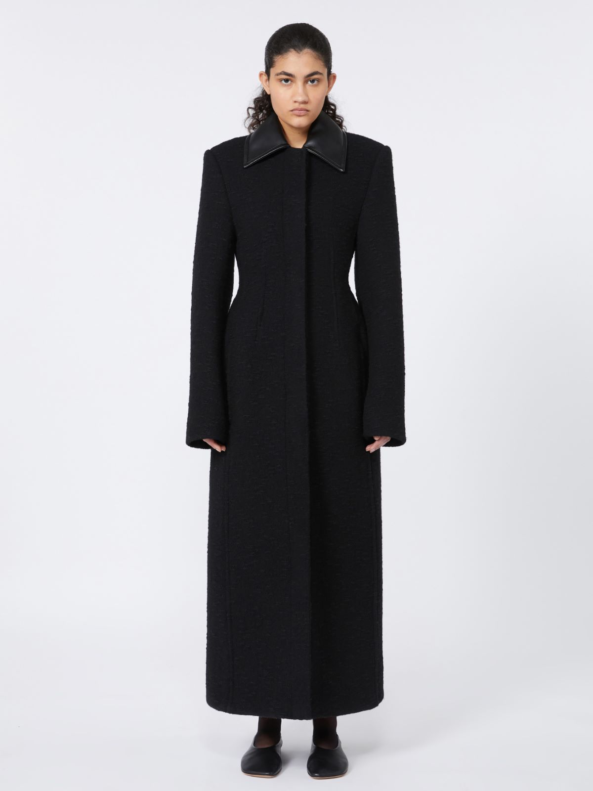Fitted wool coat - RUNWAY - BLACK - Max Mara - 2