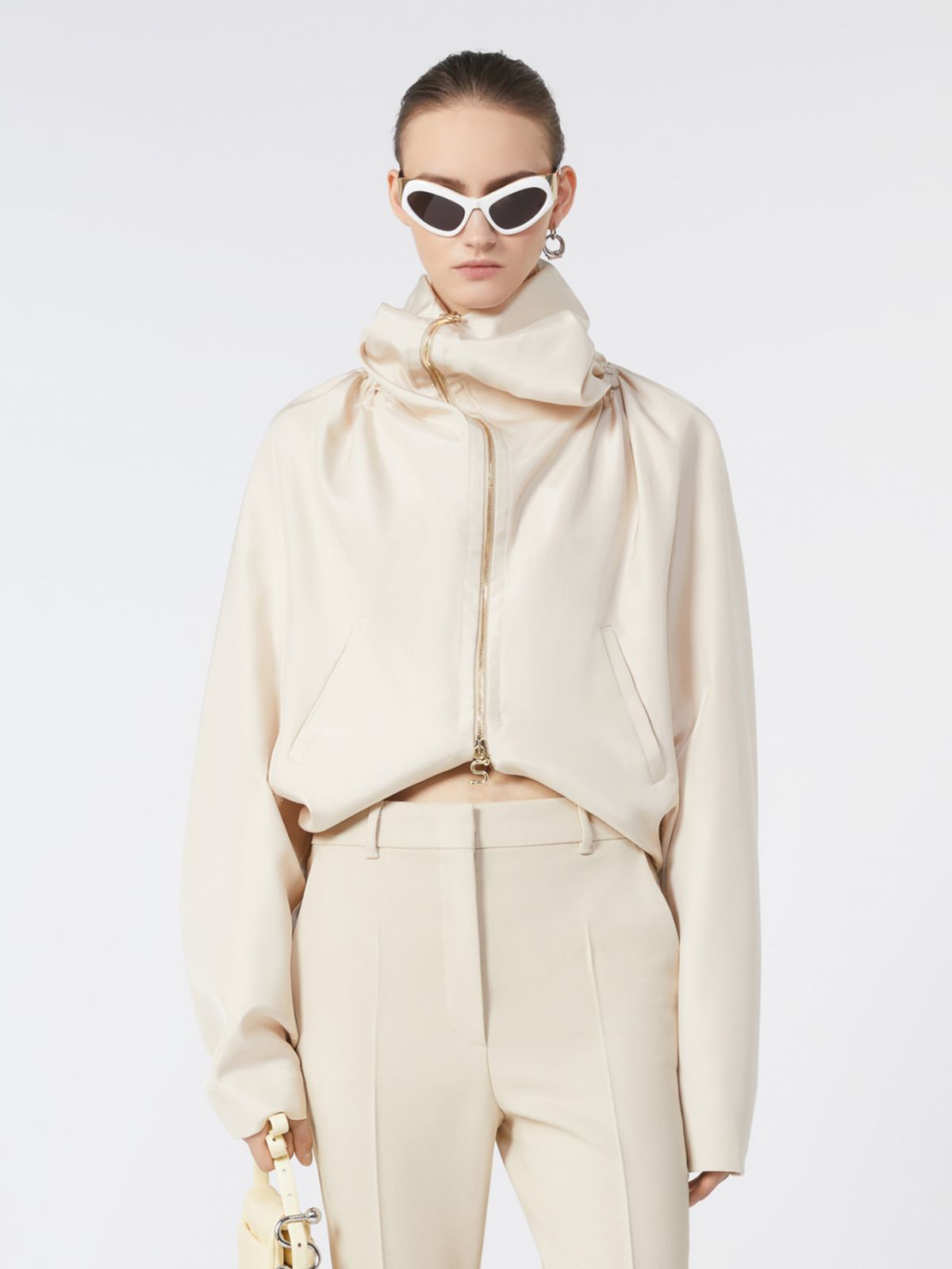 Silk kimono jacket - BEIGE - Max Mara - 5