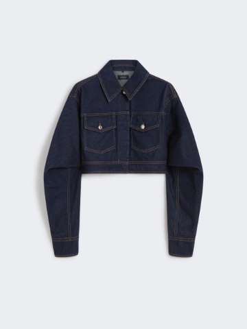 Max Mara★Blazer slim in cotone effetto denim Blazer slim in cotone effetto denim