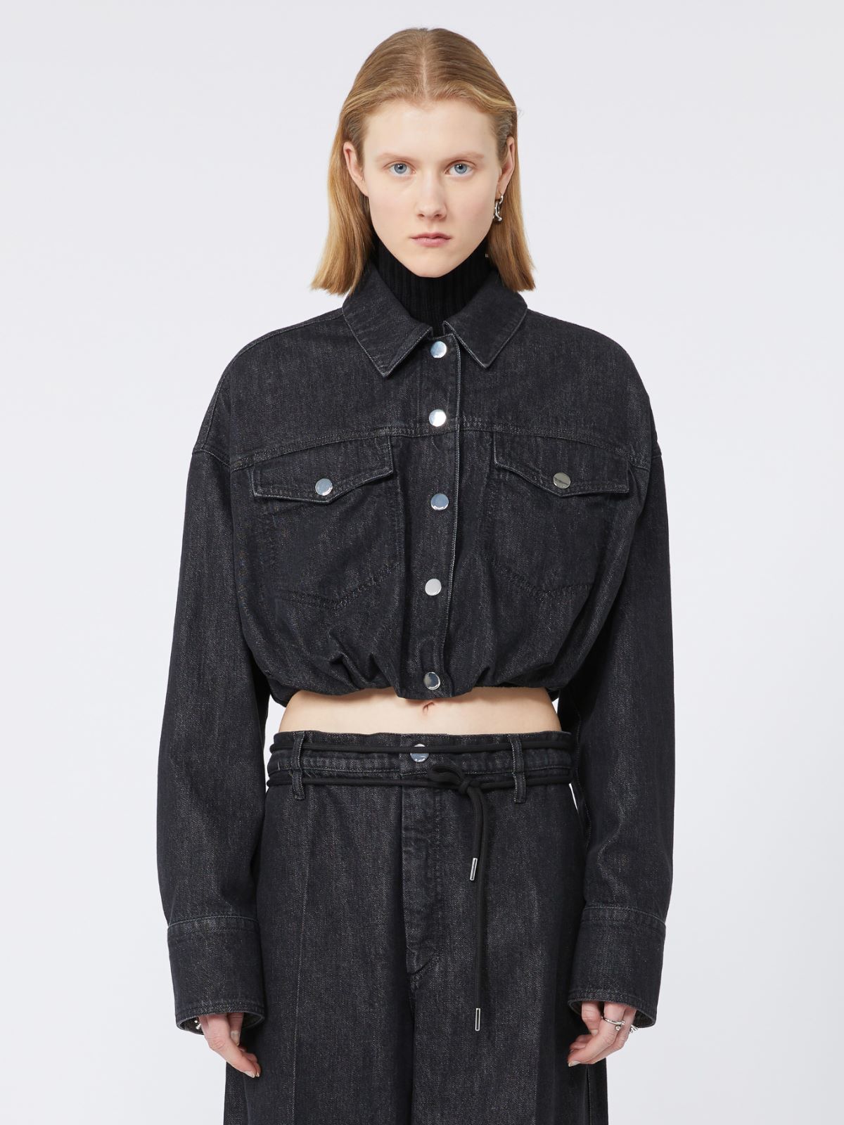 Short denim jacket - BLACK - Max Mara - 2