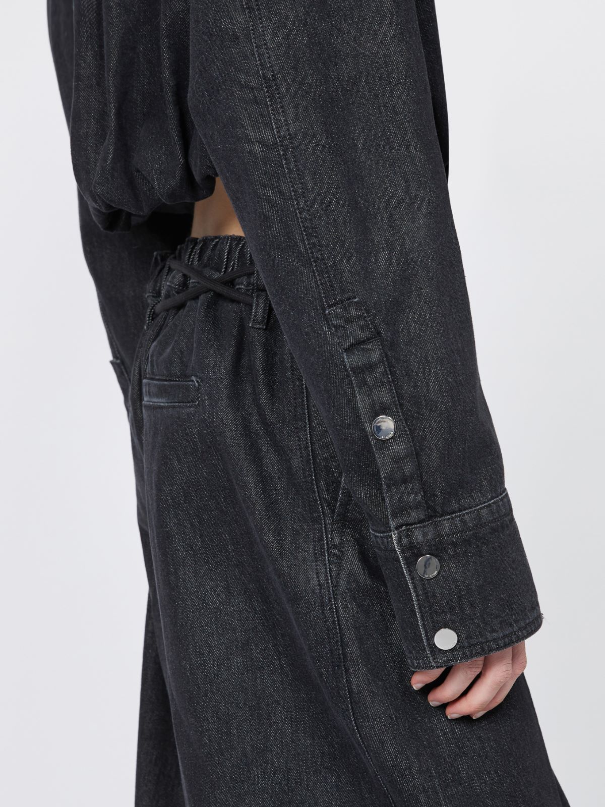 Short denim jacket - BLACK - Max Mara - 5