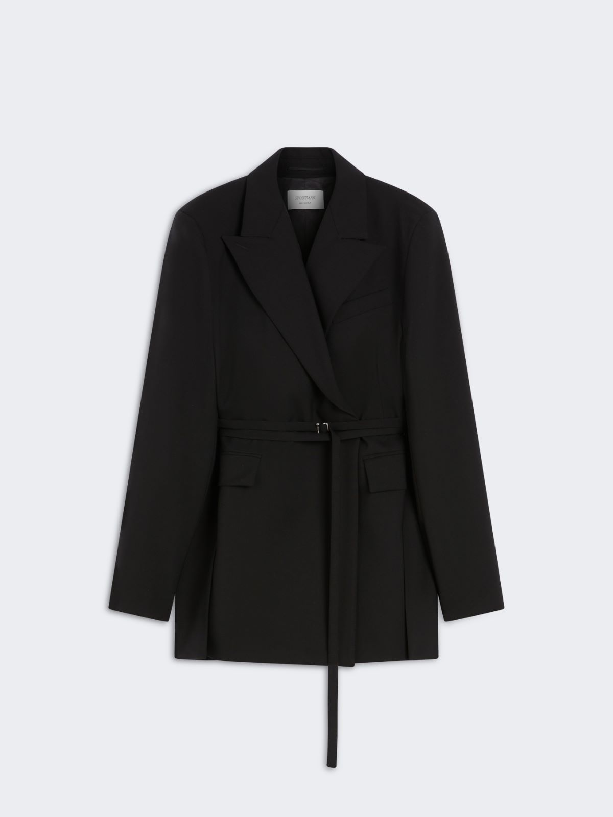 Long double-breasted wool blazer - BLACK - Max Mara - 9