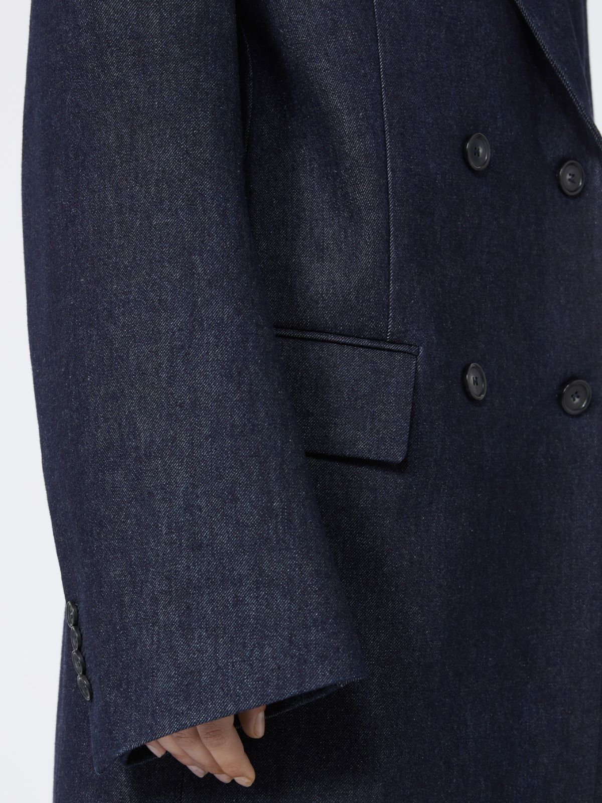 Comfort-fit denim blazer - RUNWAY - NAVY - Max Mara - 5
