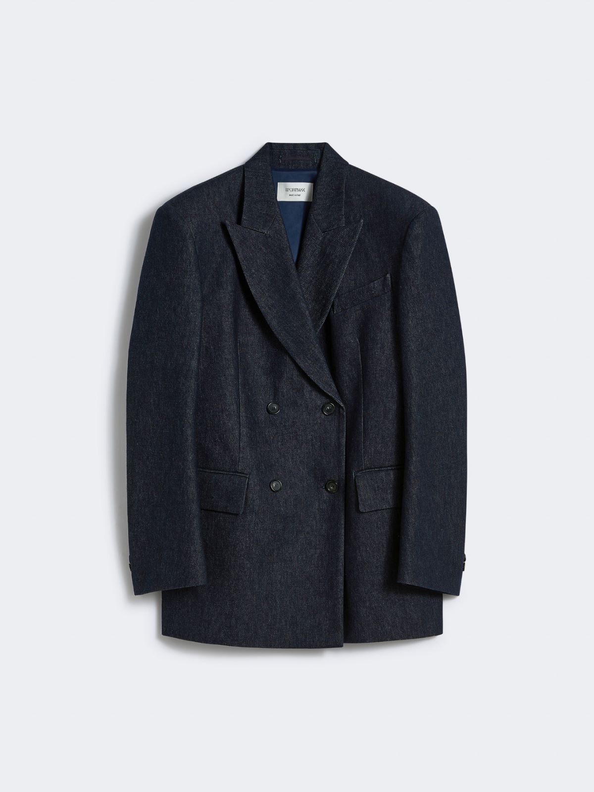 Comfort-fit denim blazer - RUNWAY - NAVY - Max Mara - 10