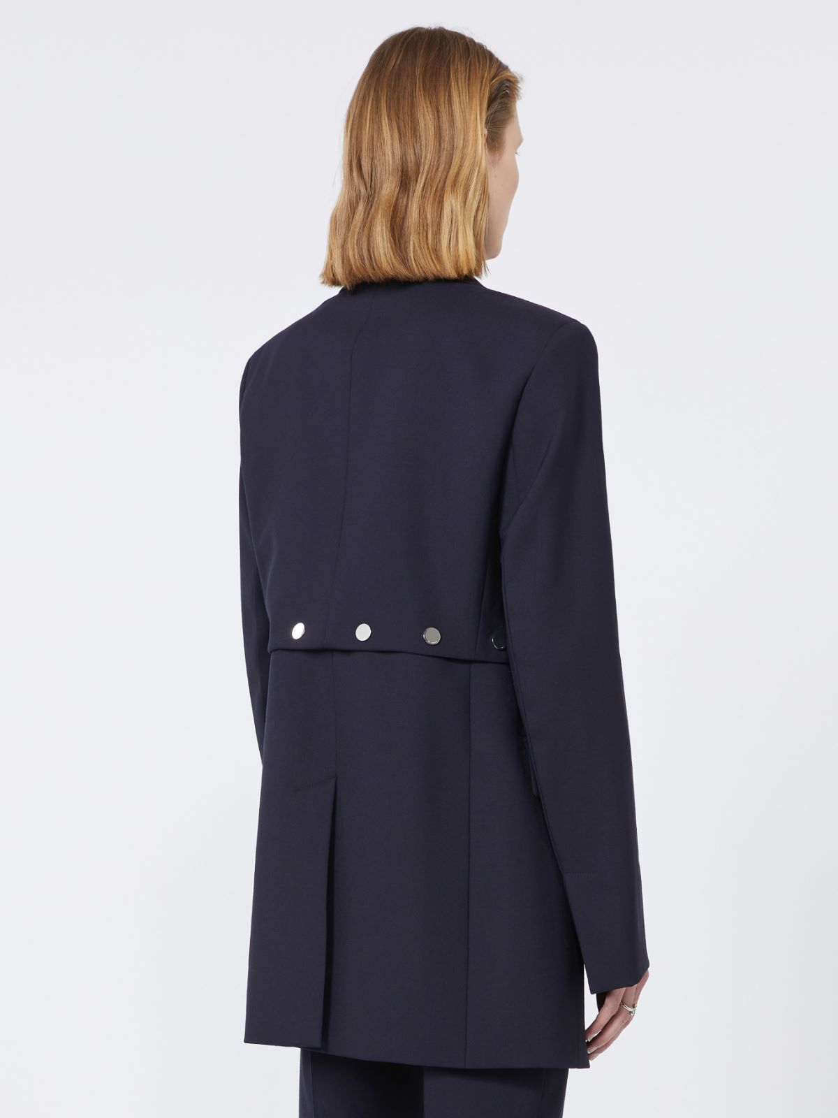 Jacket with detachable hem detail - MIDNIGHTBLUE - Max Mara - 3