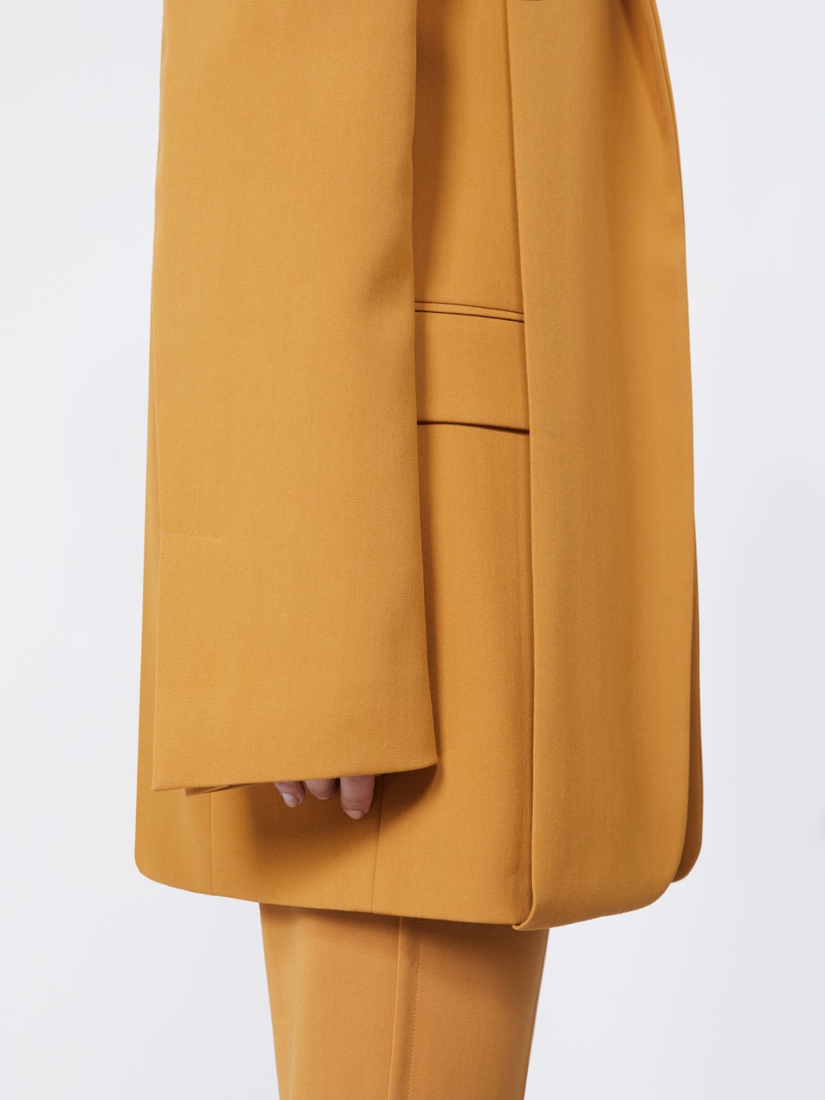 Loose wool blazer - RUNWAY - OCHRE - Max Mara - 4