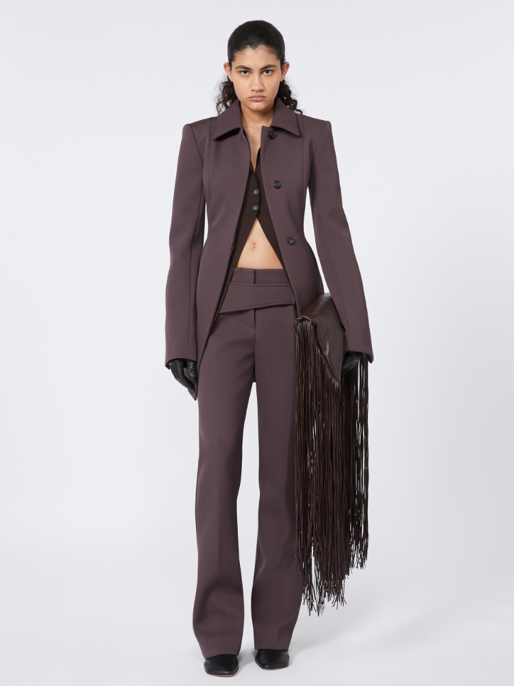 Fitted wool jacket - RUNWAY - COFFEE - Max Mara