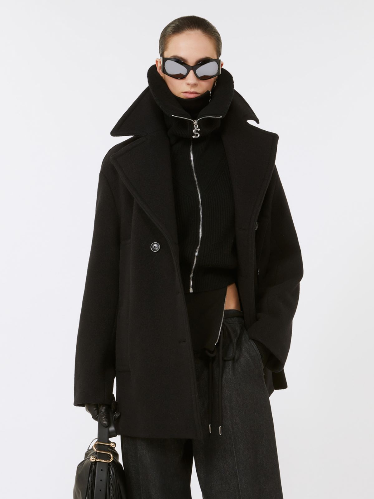 Dwurzędowa marynarka - CZARNY - Max Mara - 6