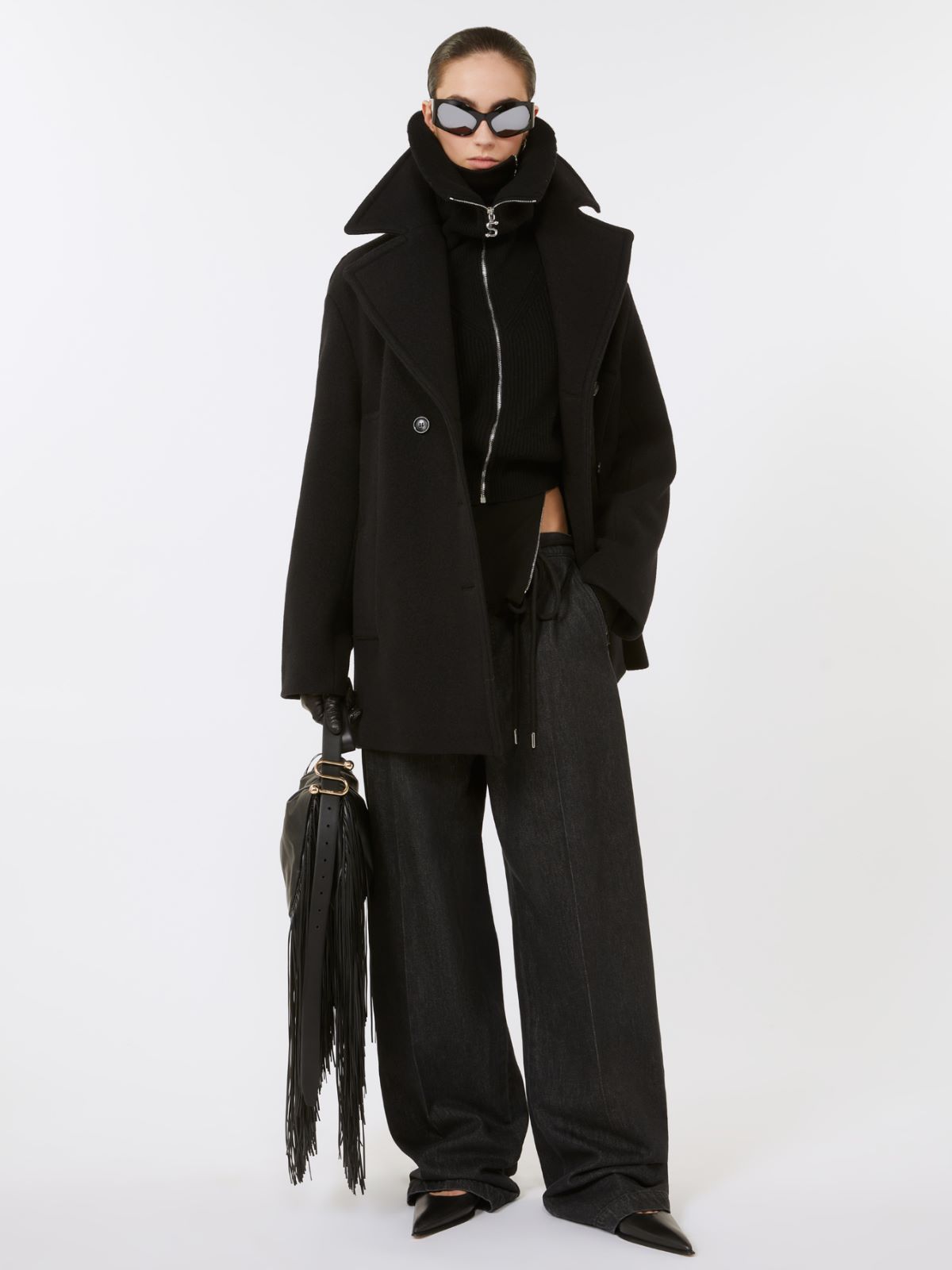 Double-breasted jacket - BLACK - Max Mara