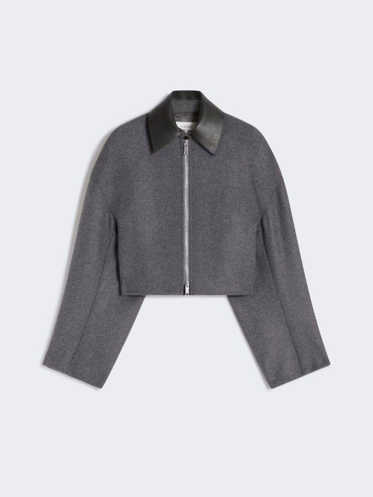 바쿠오 버진울 자켓 - DARK GREY - Max Mara
