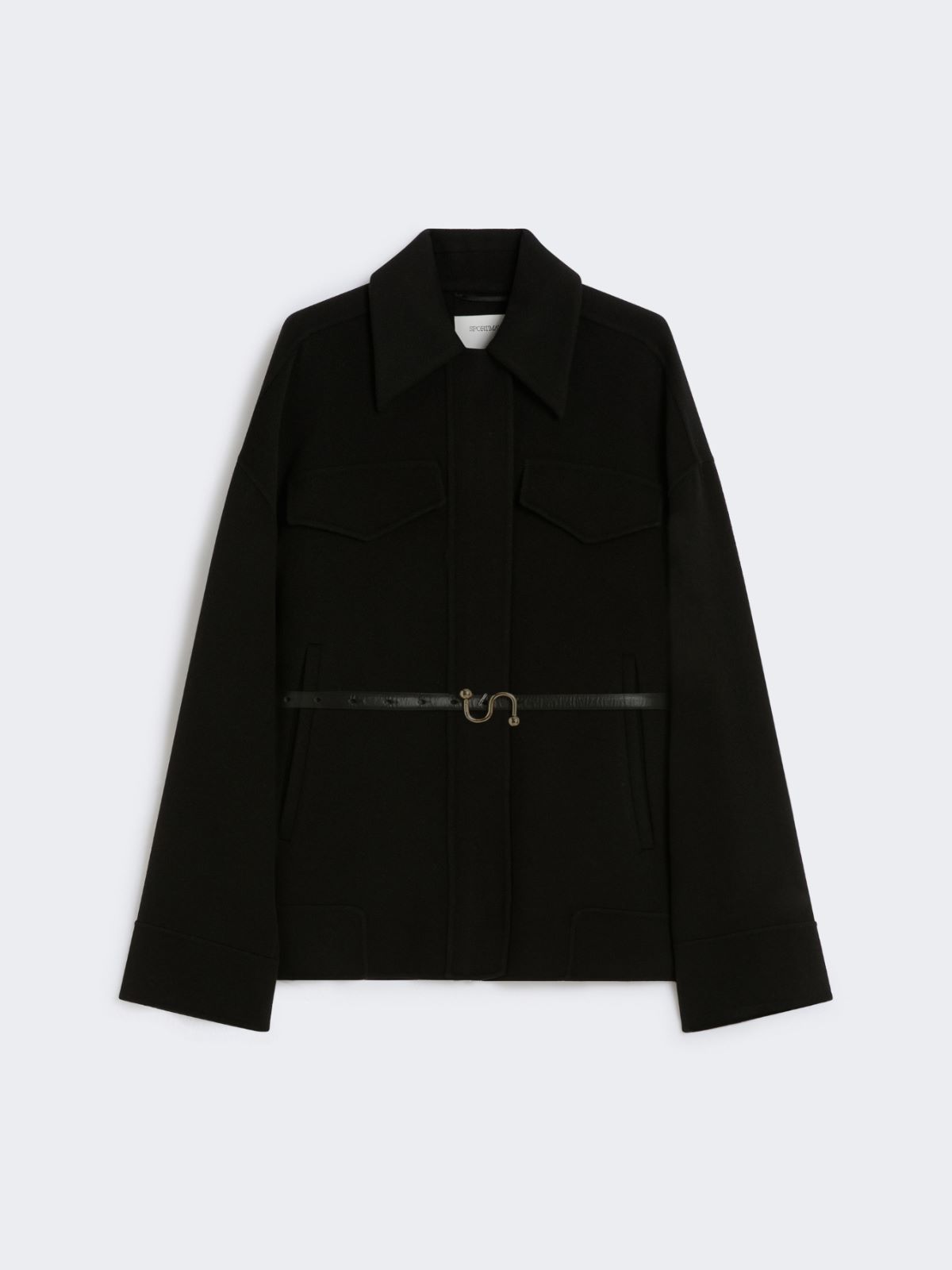 Double-faced wool pea coat - BLACK - Max Mara - 10