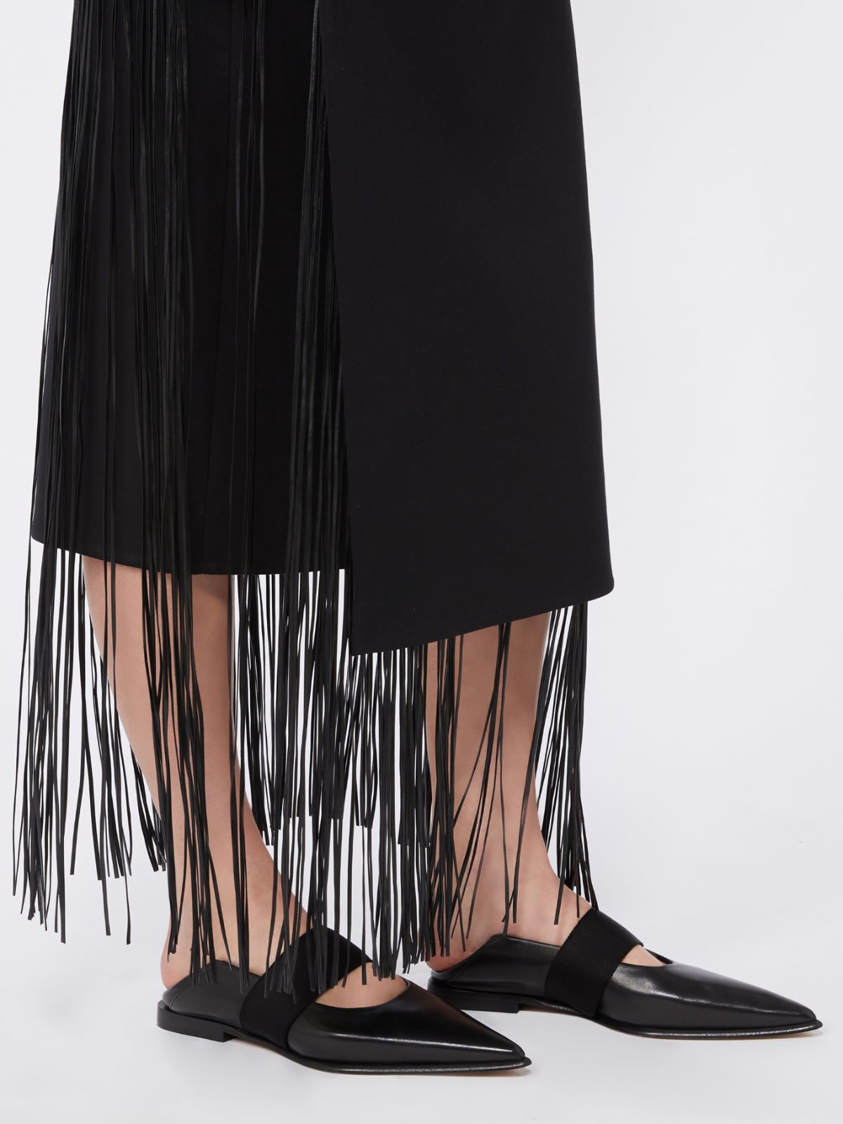 Fringed skirt - BLACK - Max Mara - 5