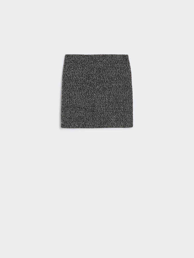 Mini gonna in misto lana - NERO - Max Mara