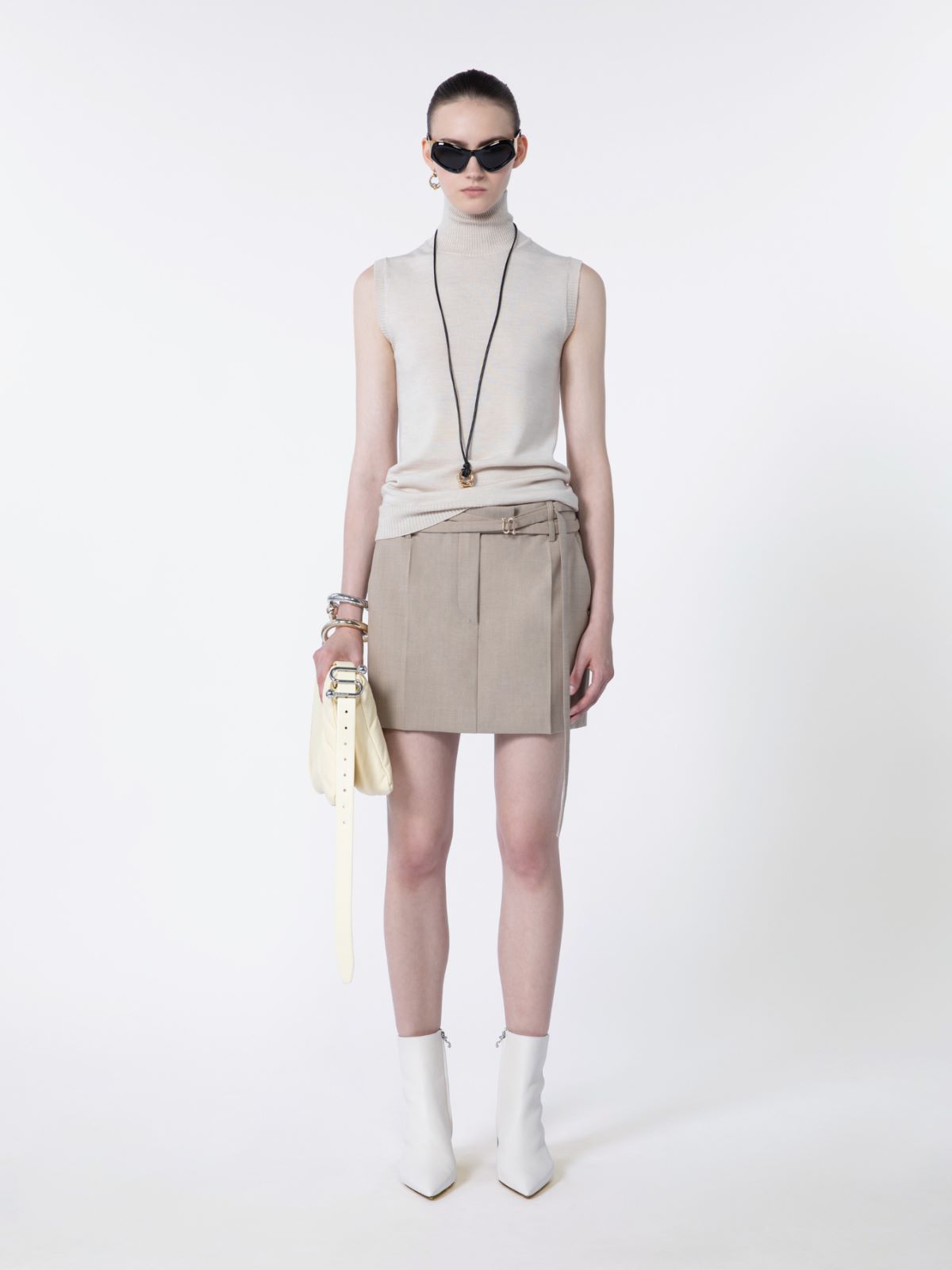 피피 버진울 스커트 - BEIGE SHADED - Max Mara