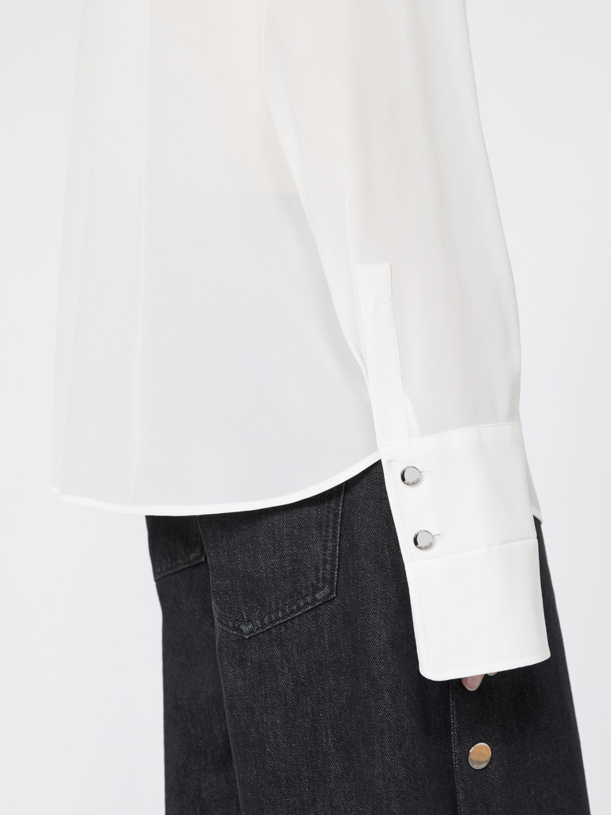 Silk shirt - WHITE - Max Mara - 4