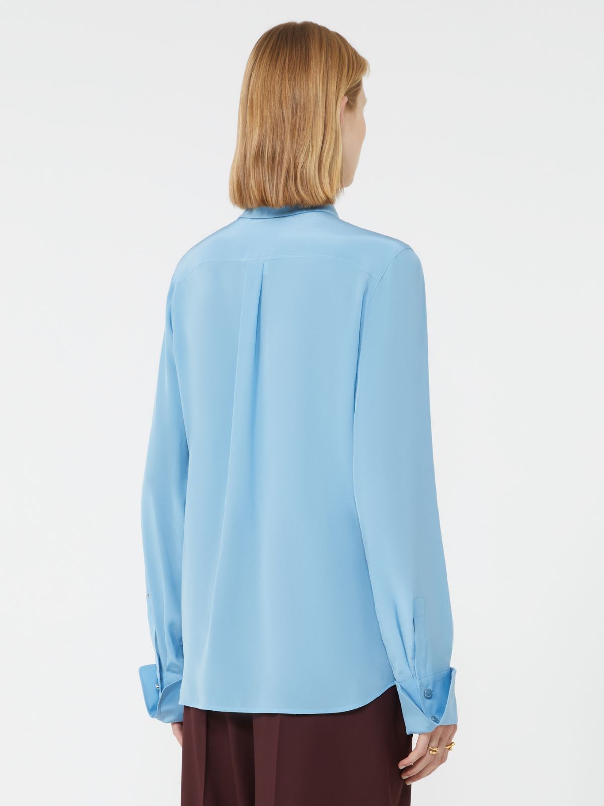 Silk shirt - LIGHT BLUE - Max Mara - 3
