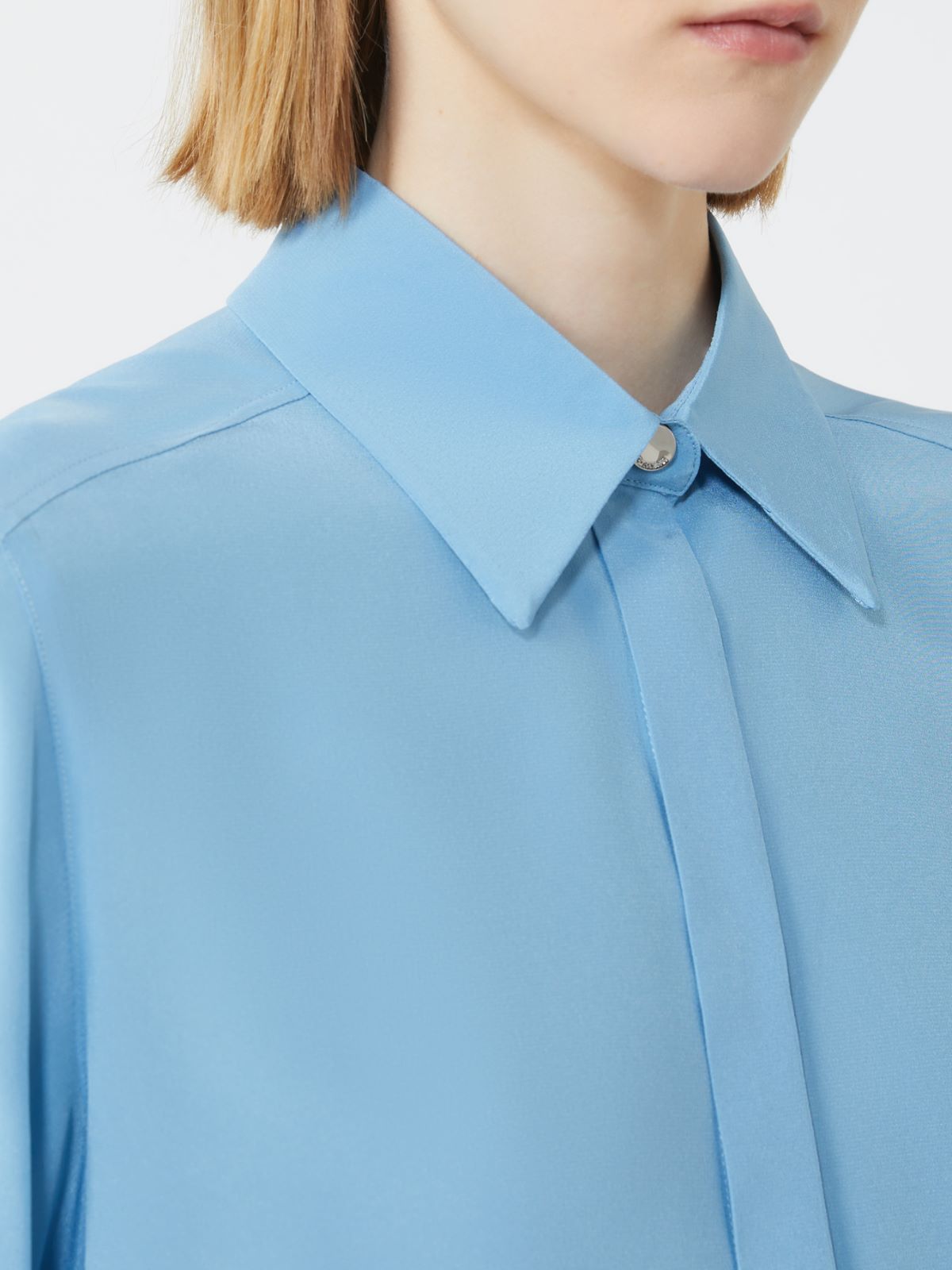 Silk shirt - LIGHT BLUE - Max Mara - 4