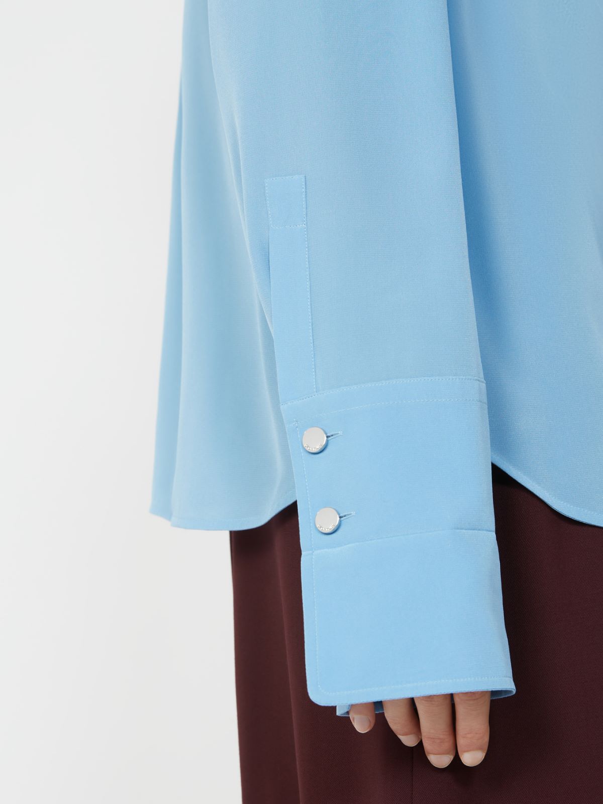 Silk shirt - LIGHT BLUE - Max Mara - 5